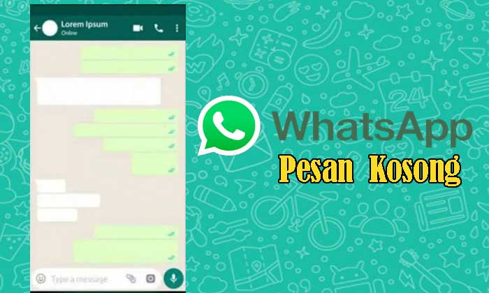 Pesan WhatsApp Kosong