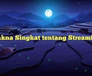 Makna Singkat tentang Streaming
