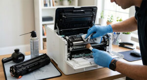 Membersihkan Toner Printer LaserJet